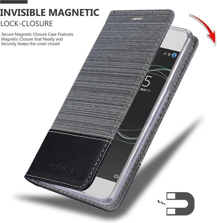 Actual product image Cadorabo Book Jeans Optics Cover (Sony Xperia XA1)