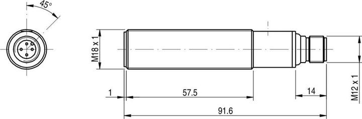 Actual product image Micro MD DETECTORS Ultrasonic sensor UK1A/G7-1ESY UK1A/G7-1ESY 10 - 30 V/DC 1 pc.