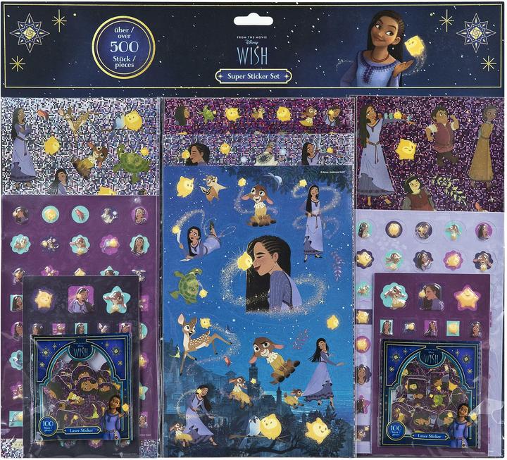 Image du produit Undercover Stickers à motif Wish 500 pièces Violet