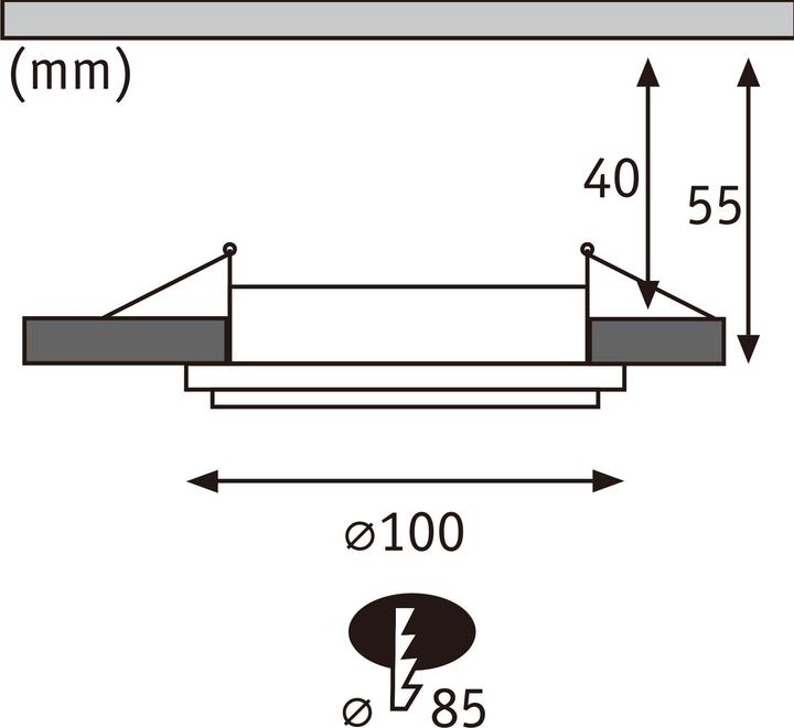 Image du produit Paulmann Einbauleuchte Sormus (560 lm)