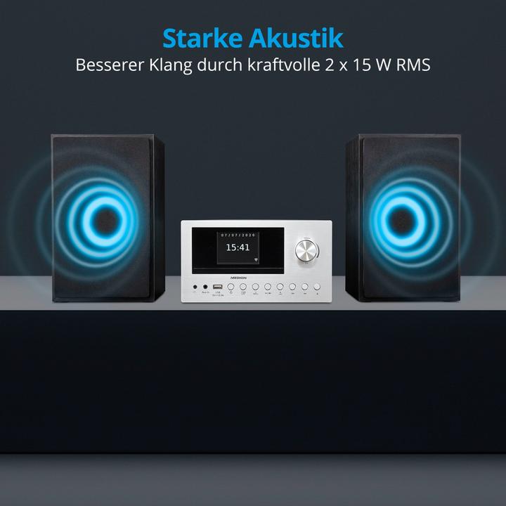 Produktbild Medion LIFE P85003 (Bluetooth, CD Player, WLAN, 1x 30 W)