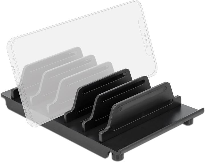 Produktbild Delock Halterung für 6 Tablets oder Smartphones Schwarz