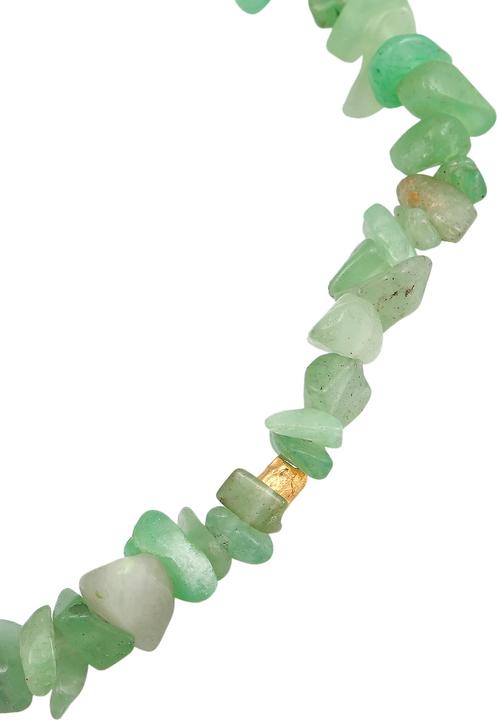 Immagine prodotto Elli PREMIUM Gioielli per i piedi Scheggia di avventurina in argento 925 placcato oro (Argento 925 placcato oro, Plastico, Avventurina, 22 cm)