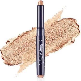 Etude House ETUDE Bling Bling Eye Stick #8 Ivory Babystar Long-Lasting Eye Shadow Stick with Blinding Glow and S (#8 Ivory Babystar)