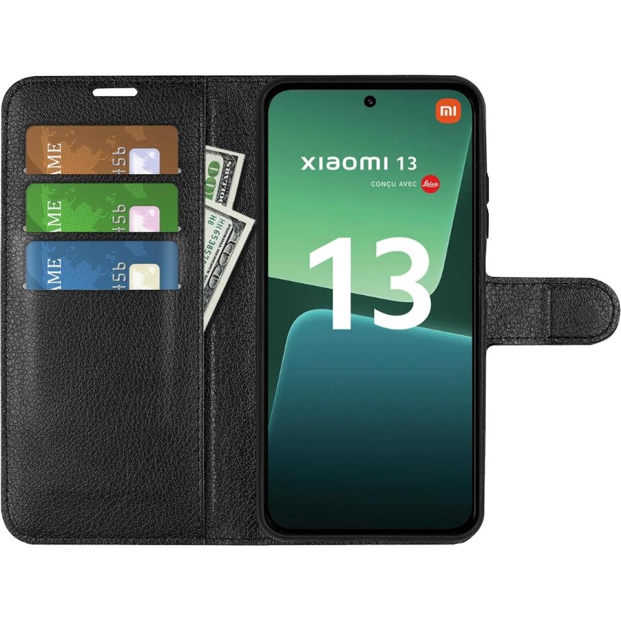 Thumbnail - Screenguard Xiaomi 13 Leather Guard Lederhülle (Xiaomi 13), Smartphone Hülle, Schwarz