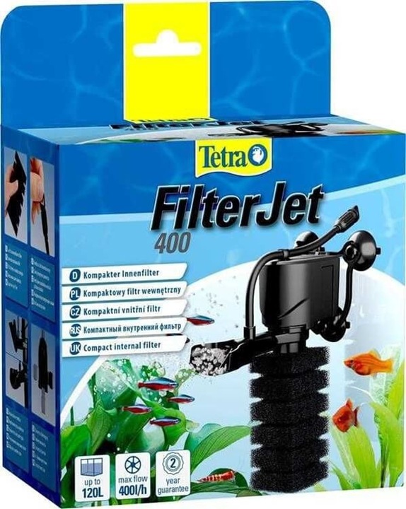 Tetra Filtro per acquario FilterJet 400 (120 l, Filtri interni, Acqua marina)