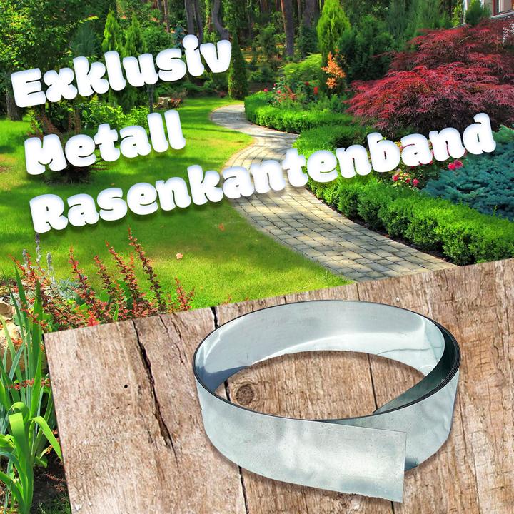 Produktbild Green Split Rasenkantenband Metall Alu/Zink 15 cm (1000 cm)