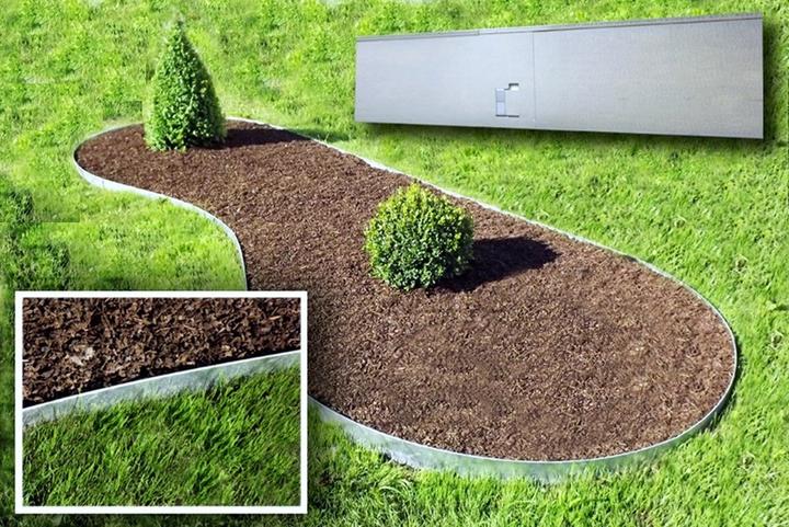 Produktbild Green Split Rasenkanten Metall 18.5 cm x 120 cm (120 cm)
