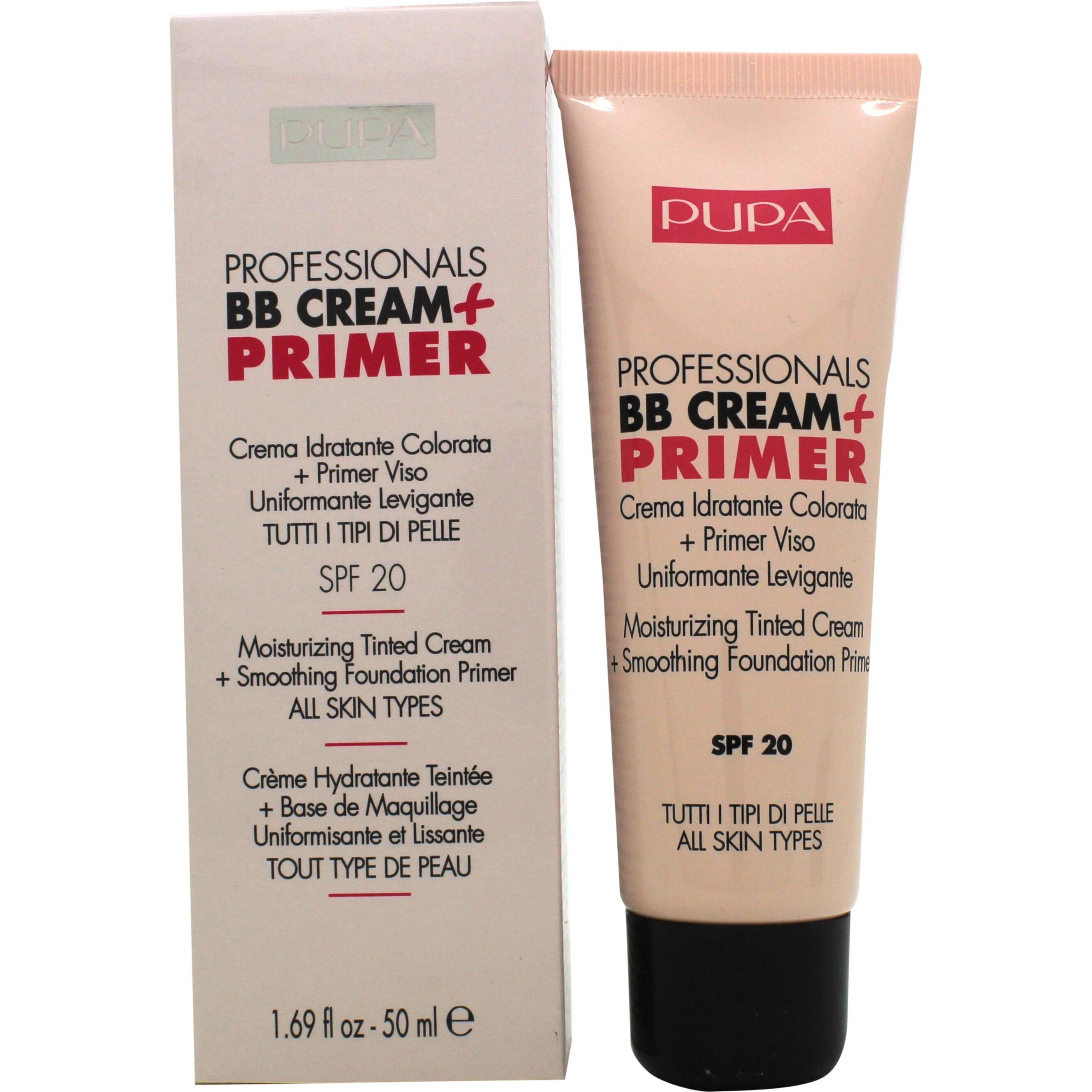 Pupa Milano, BB + CC Creme, Professionals BB Cream + Primer (001 Nude)