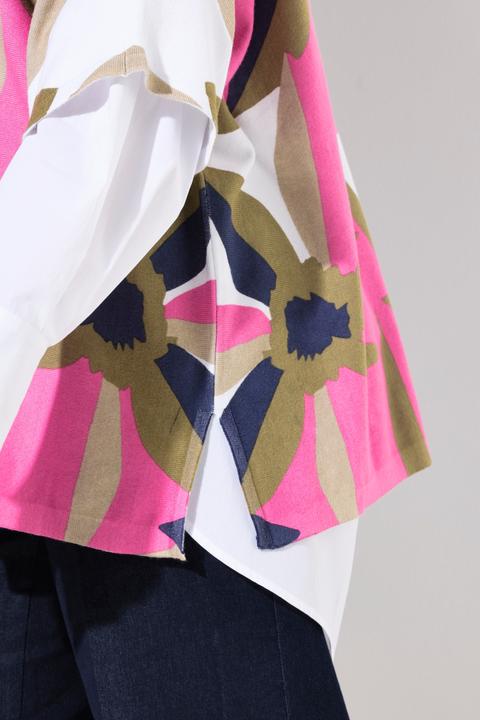 Actual product image Ulla Popken Oversized Flower Print Sweater (42, 44, 46, 48)