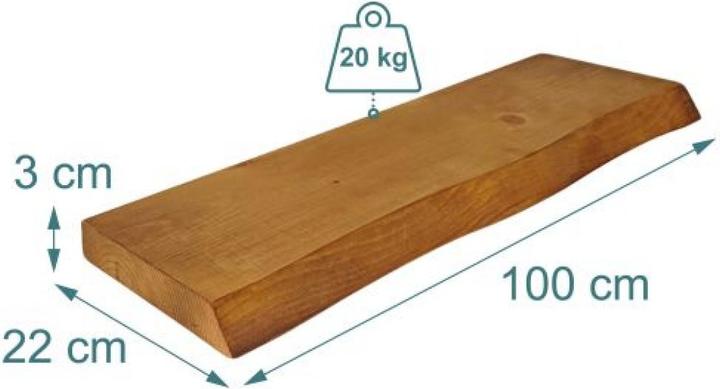 Produktbild Relaxdays Wandregal (100 x 22 x 3 cm)