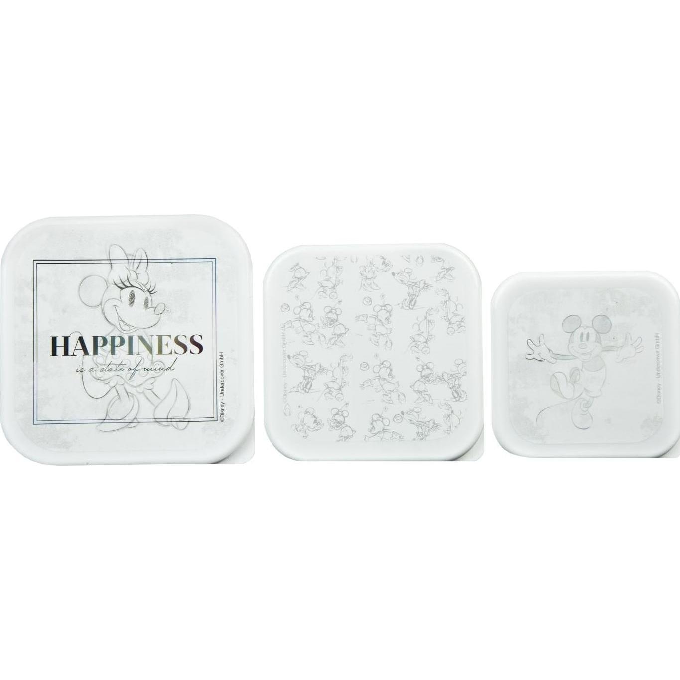 Thumbnail - Undercover Minie Mouse Lunch Box Set 3pcs., Lunchbox, Weiss, Gelb, Rosa