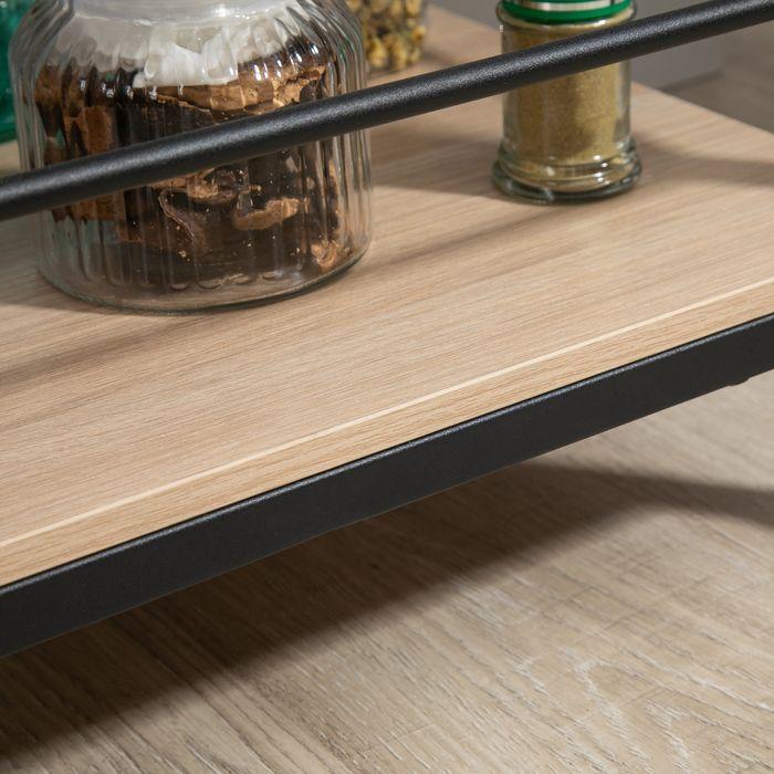 Immagine prodotto Swisshandel24 Carrello di servizio Carrello da cucina Carrello da cucina con 2 livelli e maniglia Carrello con