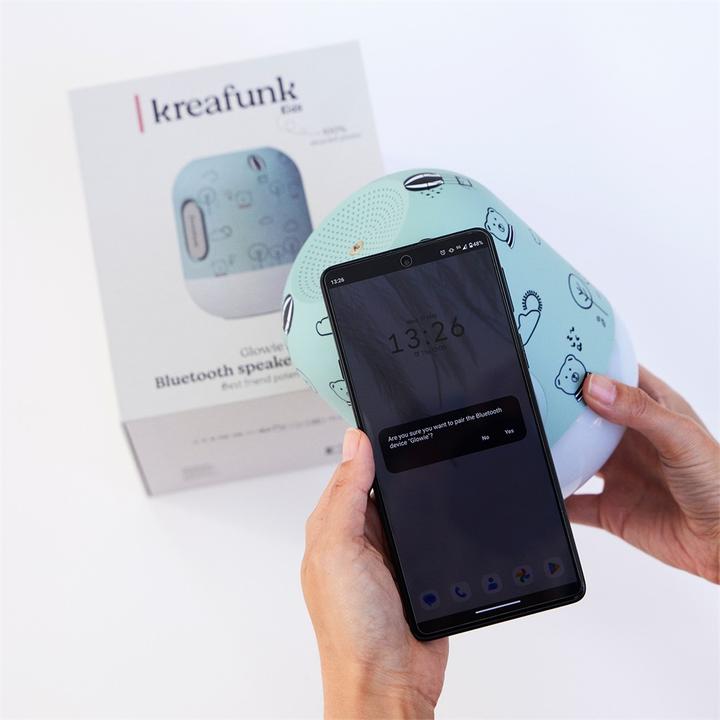 Actual product image Kreafunk Enceinte Bluetooth et lampe "Glowie" vert (15 h)