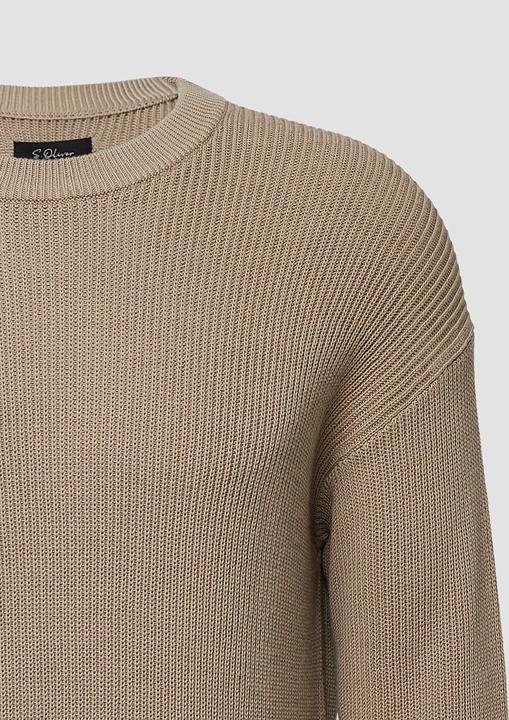 Produktbild s.Oliver Strickpullover Strickpullover im Relaxed Fit mit Struktur (XXL)