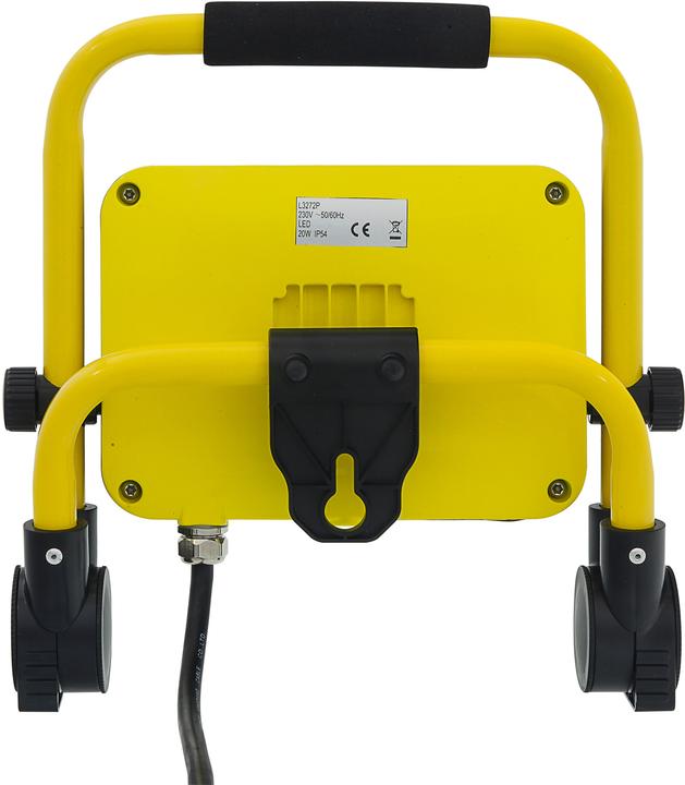 Actual product image Worklight LED spotlight 20W with carrying handle and foldable stand 5m (1800 lm)