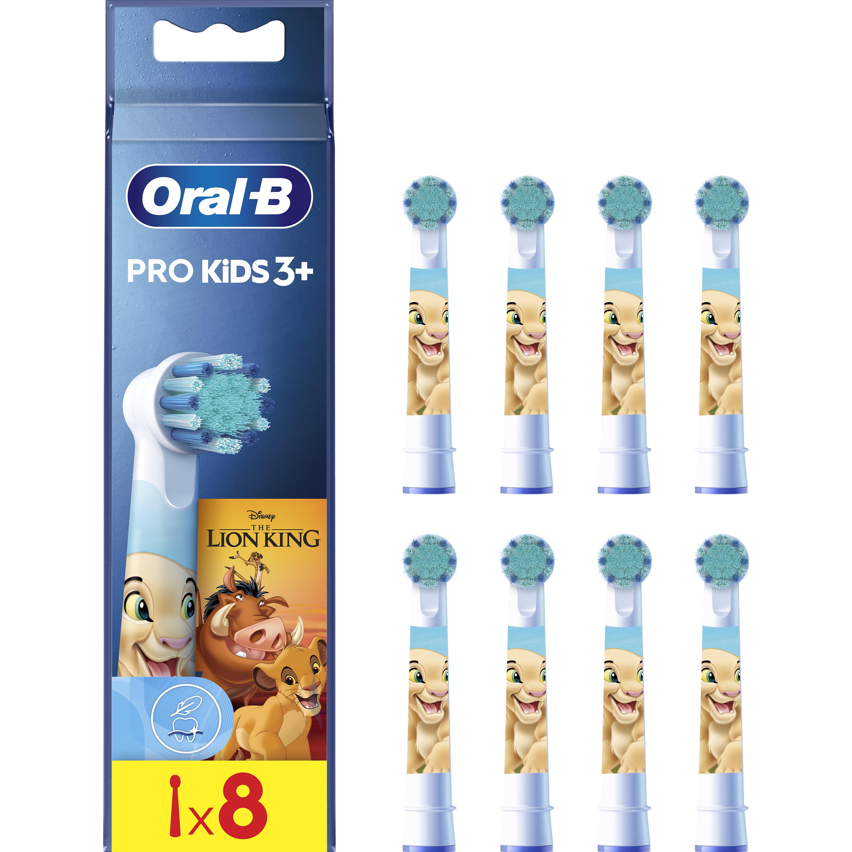 Braun, Testine per spazzolino, Oral-B Kids Lion King Aufsteckbürsten 8er (8 x)