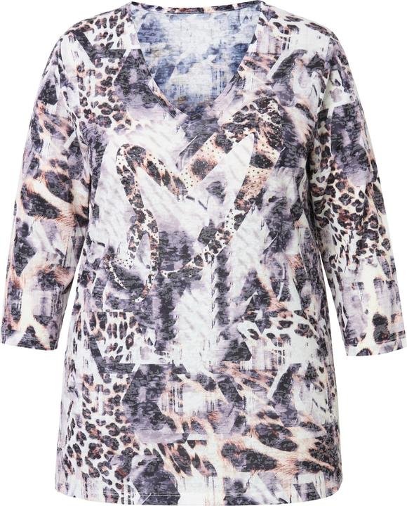 Immagine prodotto Miamoda T-Shirt, Classic Fit, Leo mit Glitzersteinchen (48)