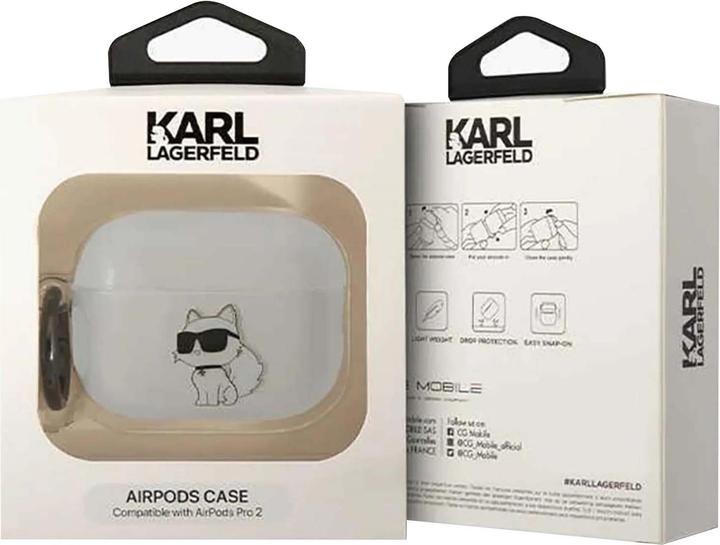 Produktbild Karl Lagerfeld Airpods Pro 2 Logo NFT Choupette TPU Case (Kopfhörer Hülle)