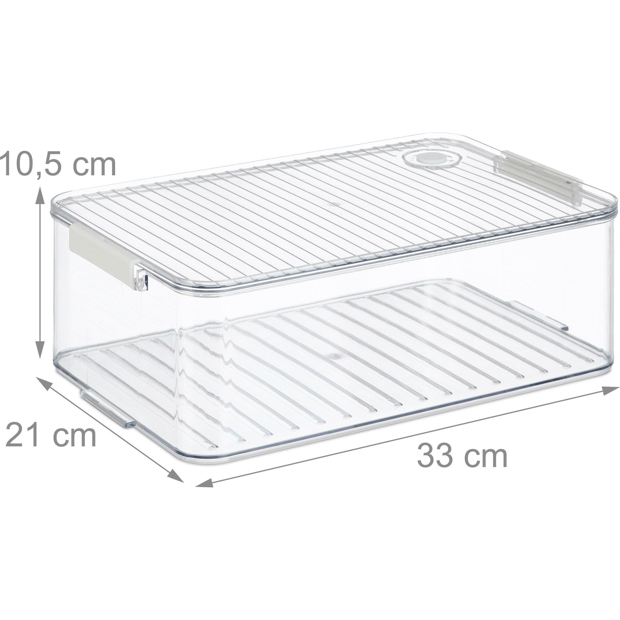 Thumbnail - Relaxdays 3x Kühlschrank-Organizer, Küchen Organizer, Transparent