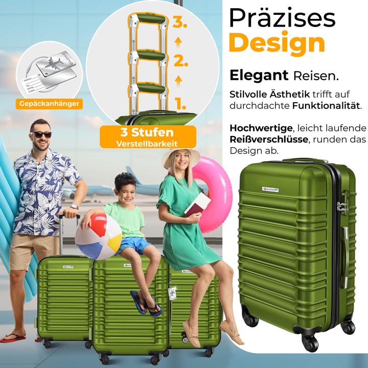 Image du produit Kesser 4tlg. Hartschalenkofferset Hartschalenkoffer Reisekoffer Set (25 l)