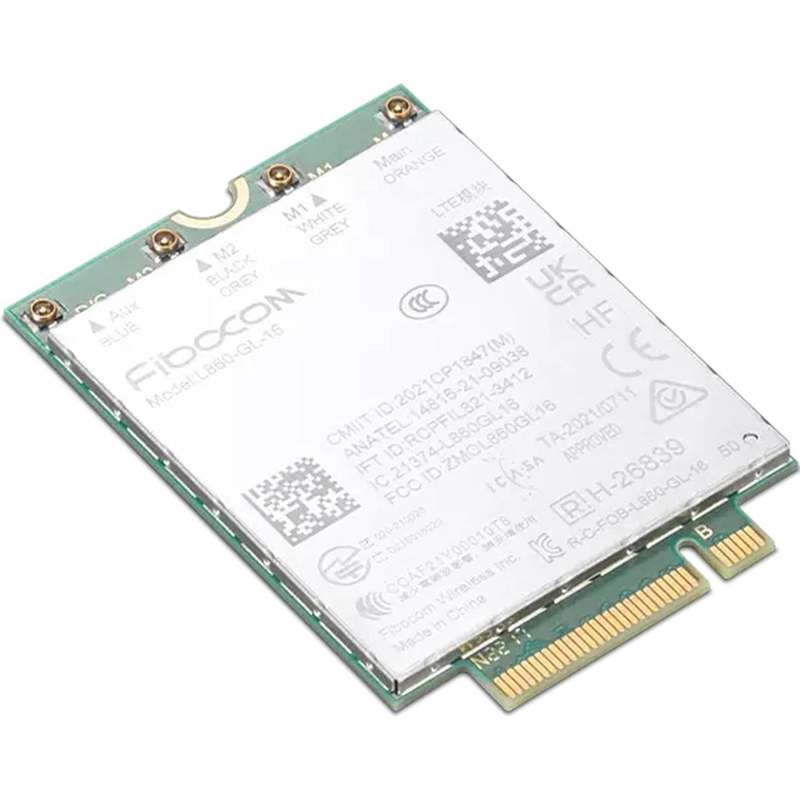 Lenovo ThinkPad Fibocom L860-GL-16 4G LTE CAT16 M.2 WWAN Module for X1 Carbon Gen (M.2 A Key), Netzw