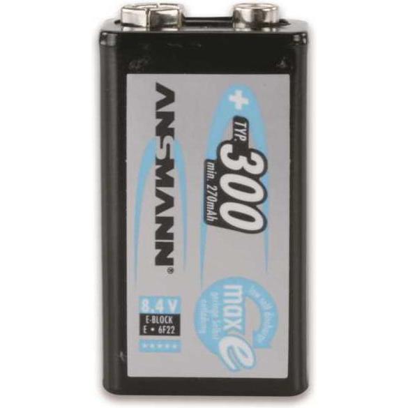 Thumbnail - Ansmann maxEplus NiMH-Akku Typ 300 E-Block 270mAh (E Block, 270 mAh), Batterien + Akkus