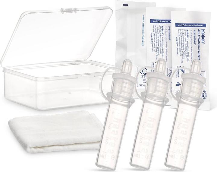 Image du produit Haakaa Kit collecteur de colostrum + boîte de rangement