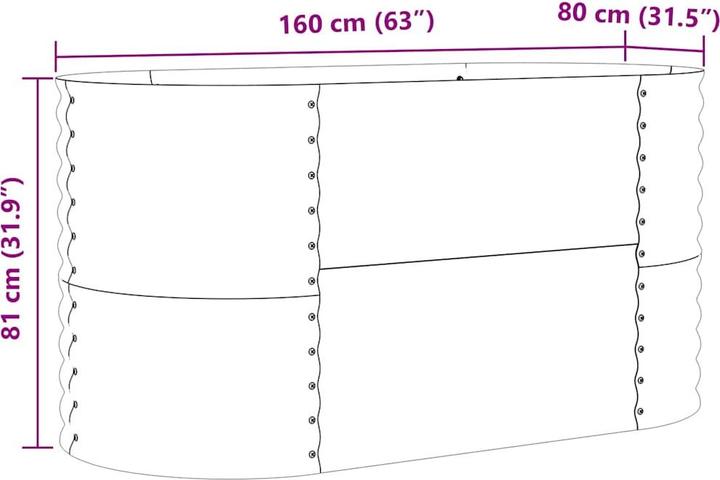 Produktbild vidaXL Metallpflanzer