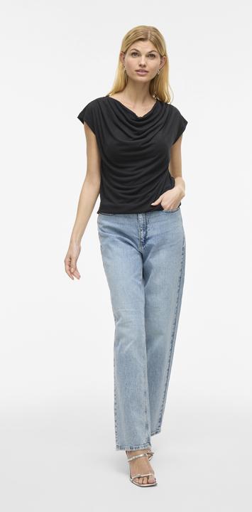 Actual product image Vila VIMODALA Wasserfall-Ausschnitt Oberteil mit angeschnittenen Ärmeln (M)