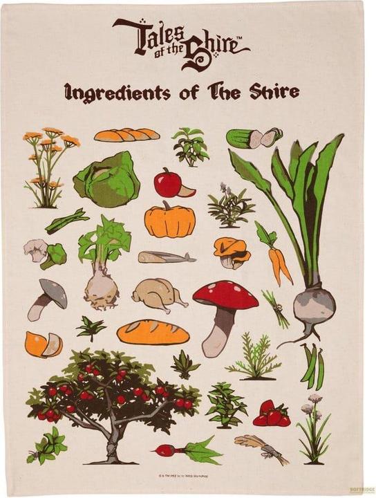 Produktbild Weta Workshop Le Seigneur des Anneaux torchons Ingredients of The Shire (Tales of the Shire (2025)) 69 cm (68.50 x 50 cm)