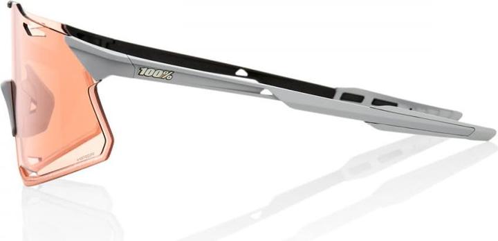 Actual product image 100% Hypercraft Glasses (Matte Stone Grey, HiPER Coral Lens)