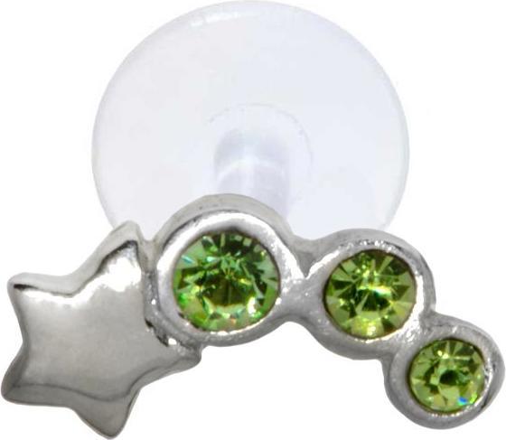 Green, silvery, Transparent