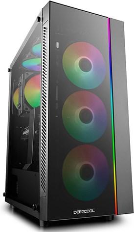 Actual product image Deepcool Matrexx 55 V3 ADD-RGB bk ATX - white - tempered glass 2x 3.5 inch internal (ATX, E-ATX, mATX, Mini-ITX)