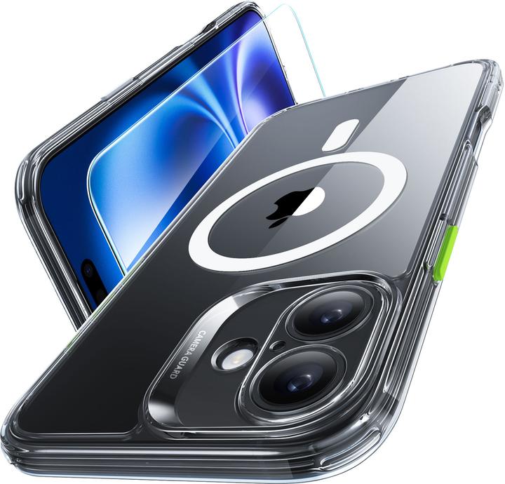 Produktbild ESR Classic Hybrid Halolock MagSafe Case + Tempered Glass (Apple iPhone 16)
