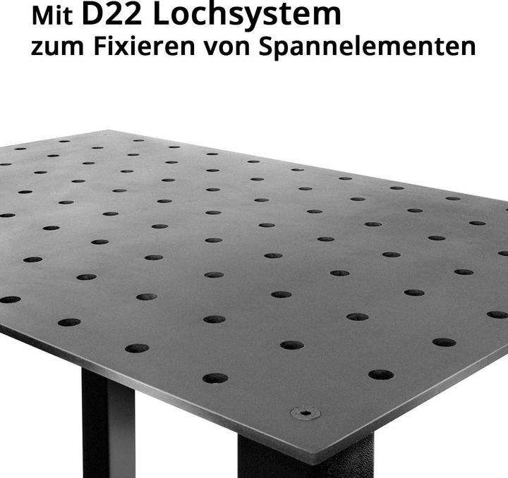 Actual product image Stahlwerk Welding table DIY kit heavy-duty 12 mm worktop S355 steel (80 cm, 120 cm)