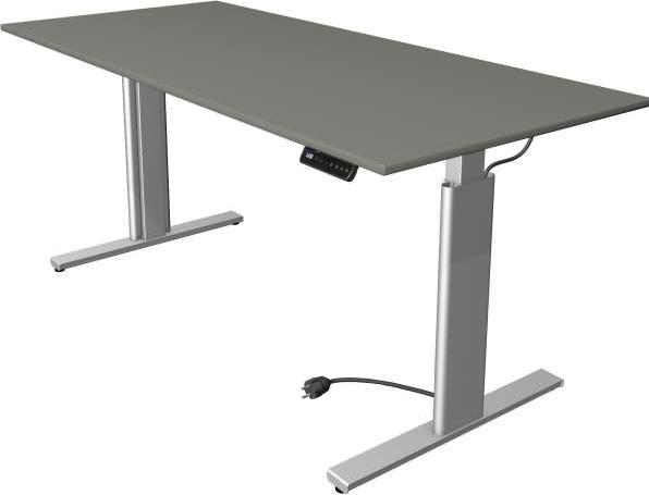 Produktbild Kerkmann Move 3 höhenverstellbarer Schreibtisch grafit rechteckig (180 x 80 x 72 cm)