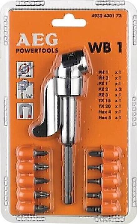 Actual product image AEG Offset screwdriver attachment WB 1 1/4 inch hexagonal (Allen screw)
