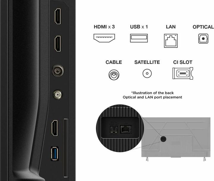 Produktbild TCL 43T69C (43", QLED, 4K, 2025)