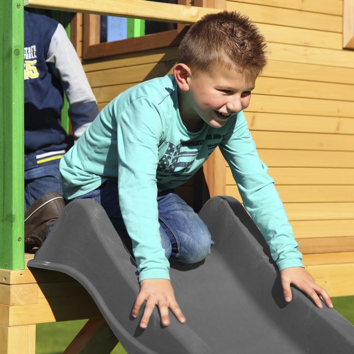 Actual product image Axi Sarah Playhouse Brown / Green - Gray Slide