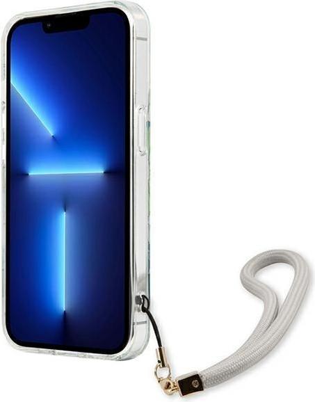 Produktbild Guess GUHCP13XHFLSN iPhone 13 Pro Max 6,7" zielony/green hardcase Flower Strap (Apple iPhone 13 Pro Max)