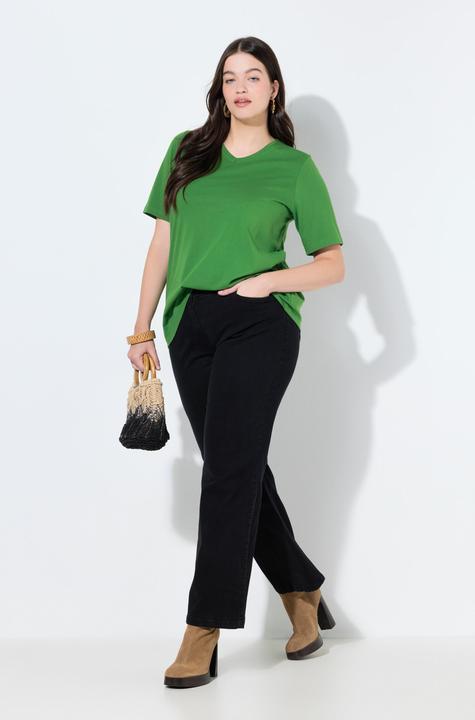 Produktbild Ulla Popken Jeans Mary, weites Bein, Elastikbund (52)