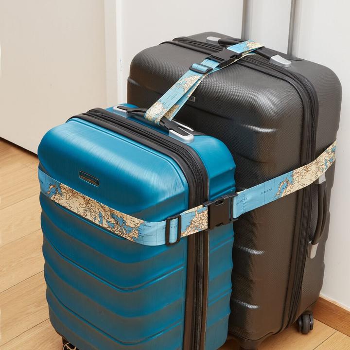 Image du produit Kikkerland Sangles pour bagages World Traveler (Sangles à bagage)