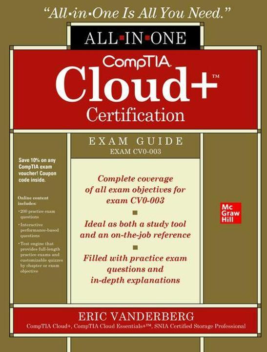 Immagine prodotto Guida all'esame per la certificazione Comptia Cloud+ All-In-One (Esame Cv0-003) (Inglese, Eric Vanderburg, 2021)
