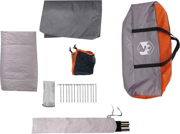 Immagine prodotto VidaXL Tenda da campeggio 4 persone impermeabile (Tenda a cupola, 6.50 kg, 4 persone)