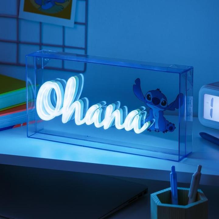Actual product image Paladone Products LILO & STITCH - Ohana - Lamp Led Neon 15.5x30.5cm