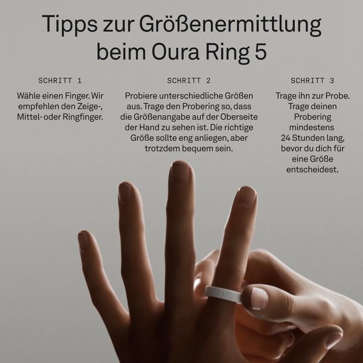 Actual product image Oura Ring 5 Sizing Kit