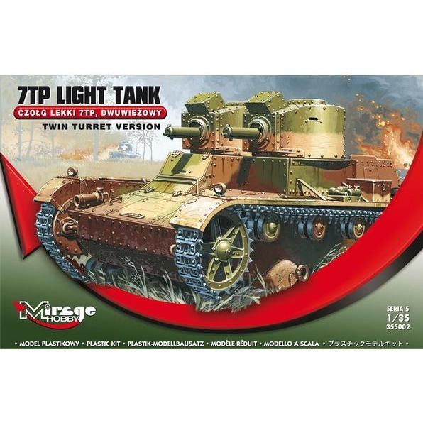 Mirage 7TP leichter Panzer mit zwei Türmen