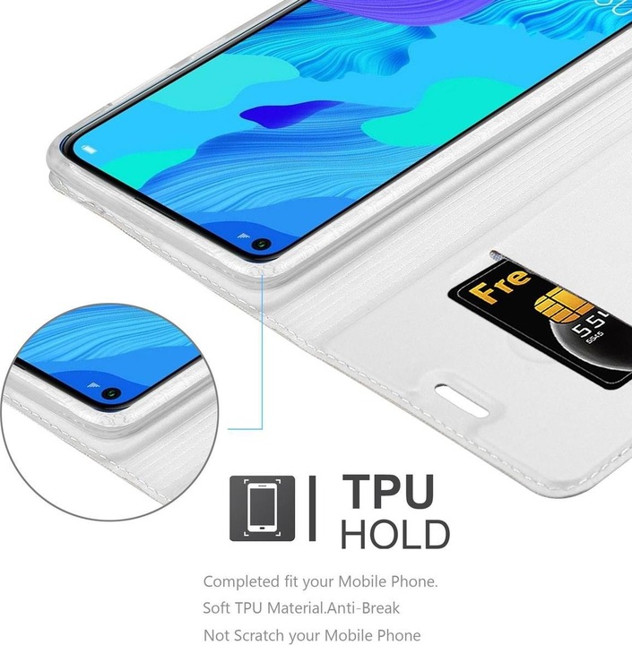 Productafbeelding Cadorabo Boek Classy Style Cover (TCL 20S, Huawei Nova 5T, LG K20)