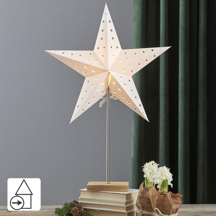 Produktbild Star Trading Weihnachtsstern beleuchtet stehend | Fensterstern mit Beleuchtung | Weihnachtsdeko Fens